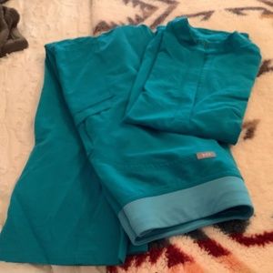women's Teal Kade - Cargo Scrub Pants - M / Teal